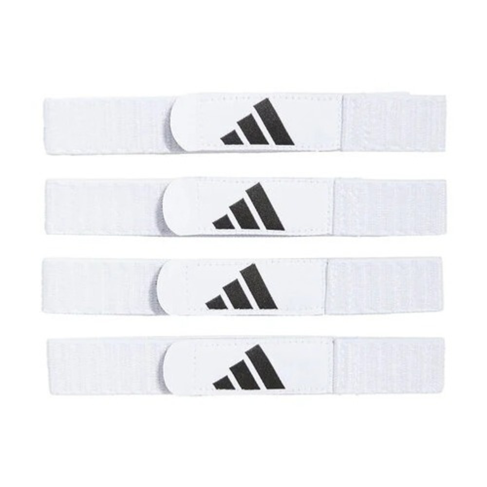 Adidas Soccer 2.0 Shin Guard Straps - White/Black, One Size